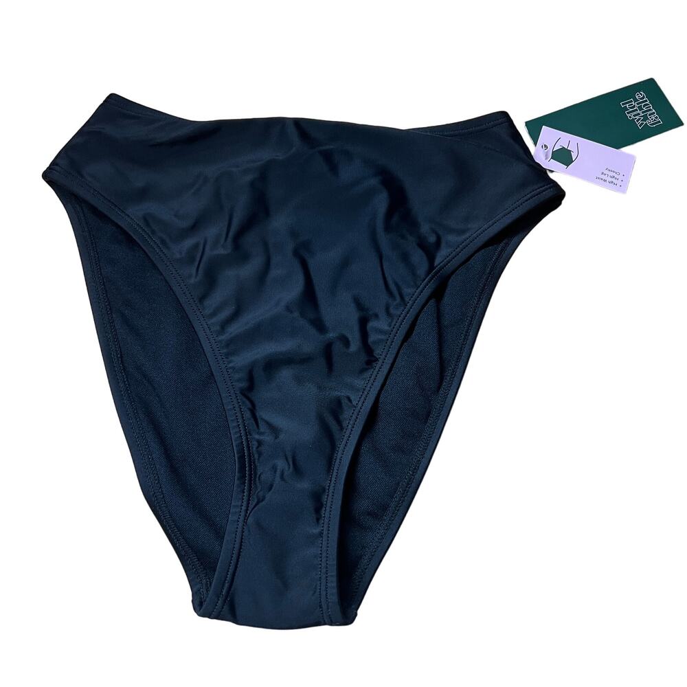 Wild Fable Women's Black High Leg High Waist Bikini Bottom - Size XXS - NWT